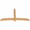 Ekena Millwork Bellingham Timber Gable Bracket, Western Red Cedar, 84"W x 49"H x 3 1/2"D x 5 1/2"F, 14/12 Pitch GBW084X49X0406BEL00SWR - alternate 3